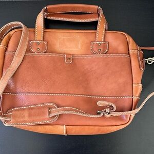 Jeanshop leather briefcase shoulder straps